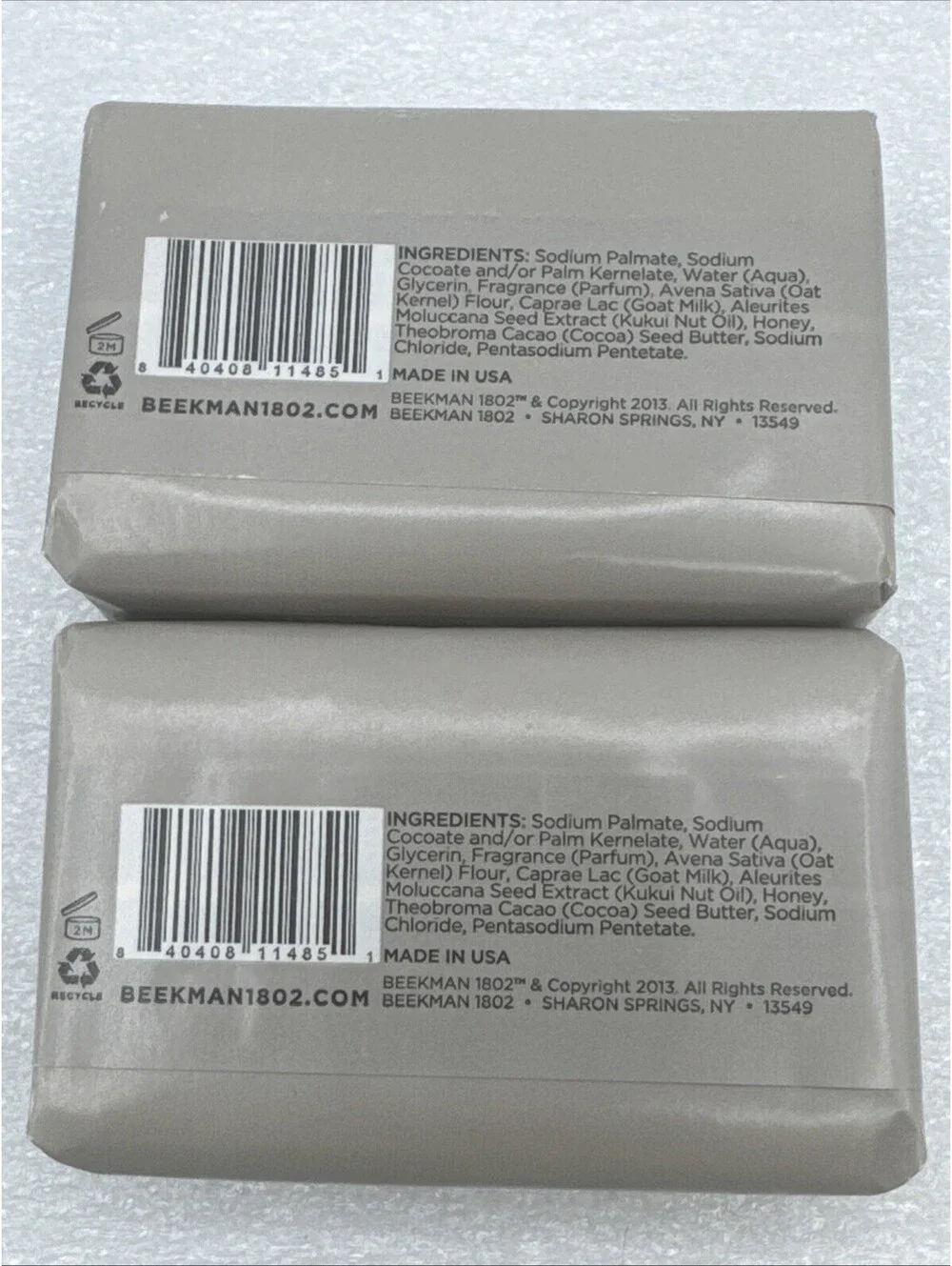 Lot Of 14 Beekman 1802 Goat Milk 3.5oz Palm Bar Soaps Vanilla, Davesforth…
